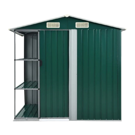 Garden Storage Shed for Outdoor Use in Steel - 150 x 90 x 190