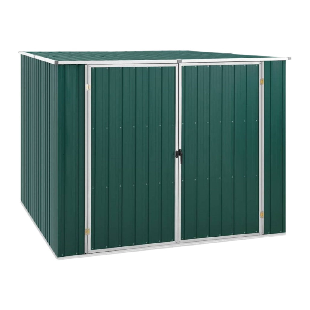 Garden Storage Shed for Outdoor Use in Galvanized Steel - 180 x 90 x 120