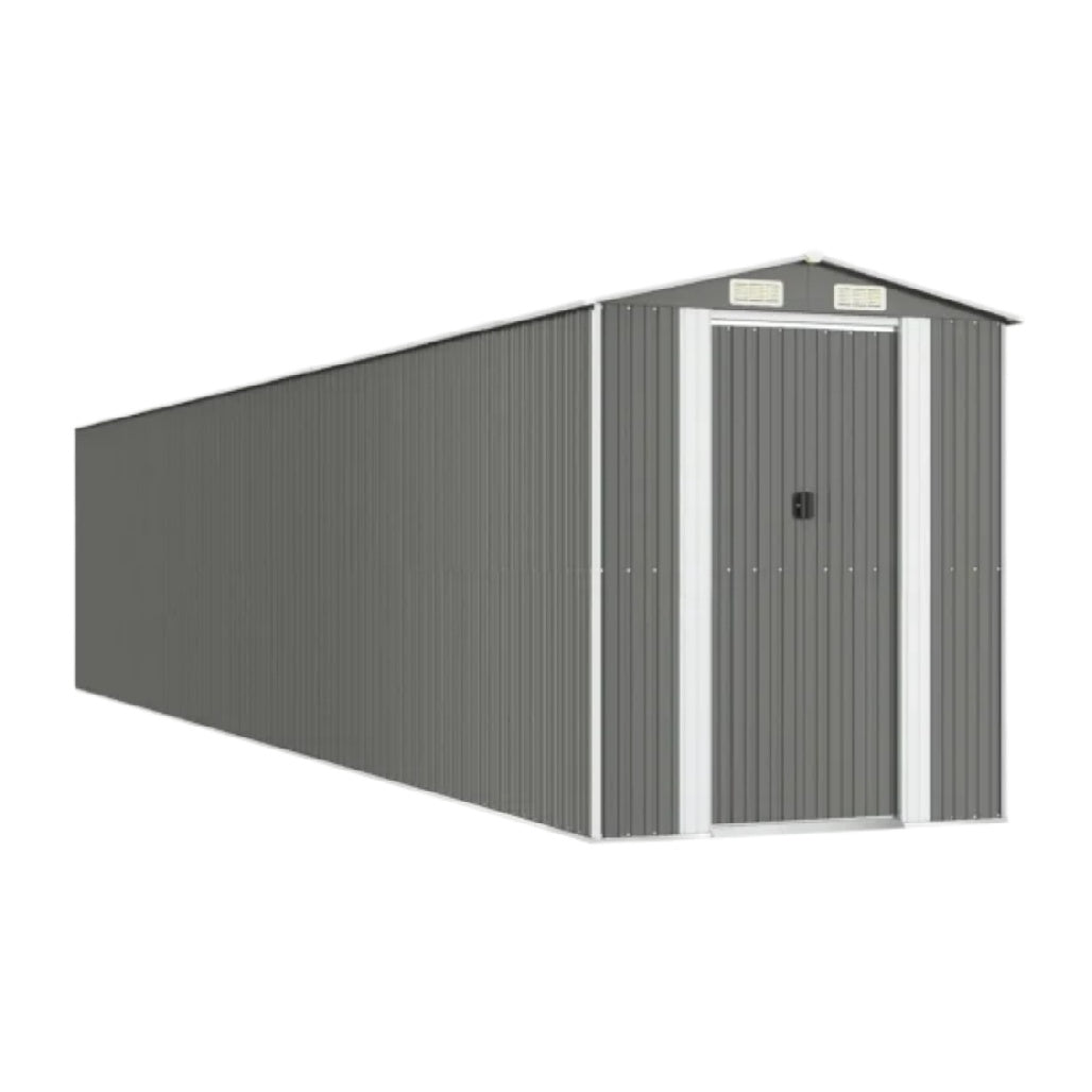 Metal Storage Shed for Outdoor Use - Steel Construction - 300 x 120 x 180